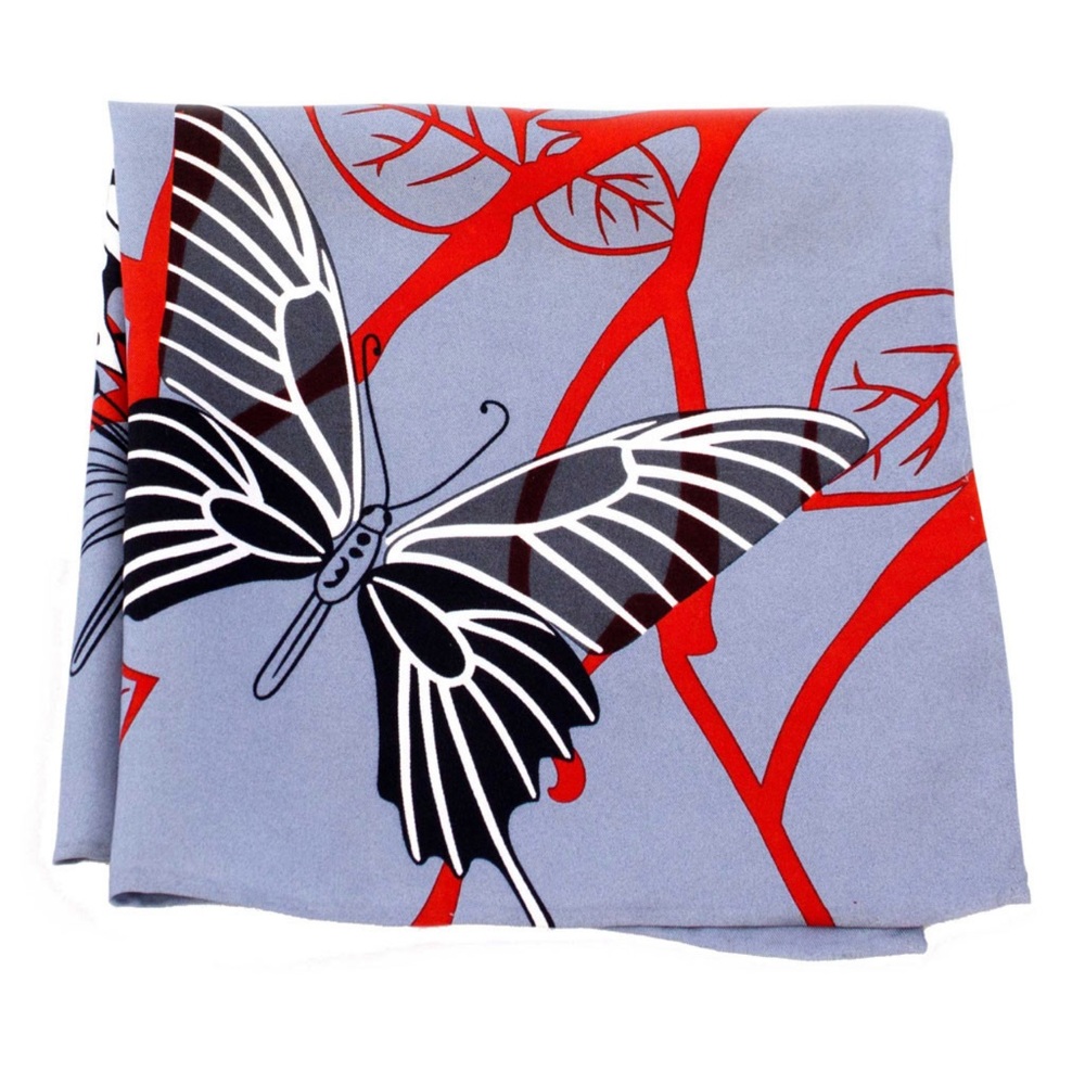 Butterfly Silk Pocket Square or Handkerchief by Belisi handmade